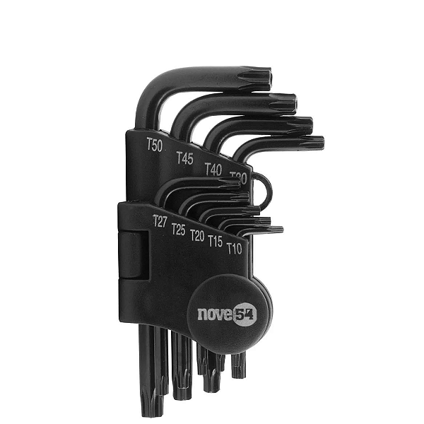 Chave Hexalobular  9 Peças T10 - T50 Ac Nove54