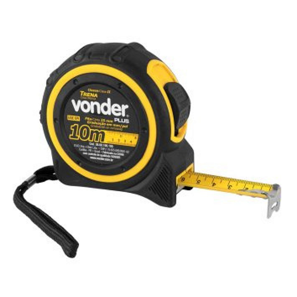 Trena Aço 10m X 25mm Plus Vonder