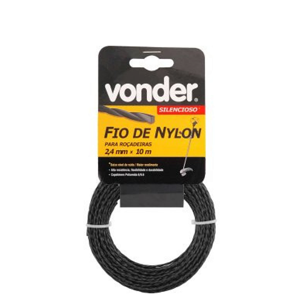 Fio Nylon Vonder 2,40x10mts Torcido Silencioso