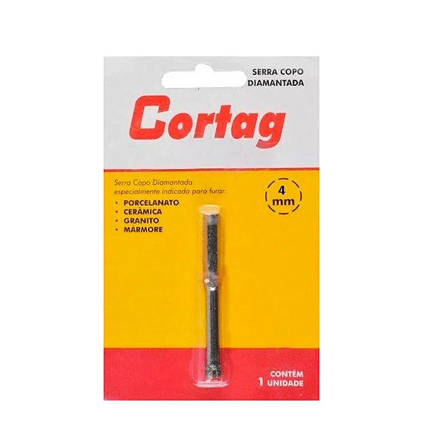 Serra Copo Diamantada 4mm Cortag