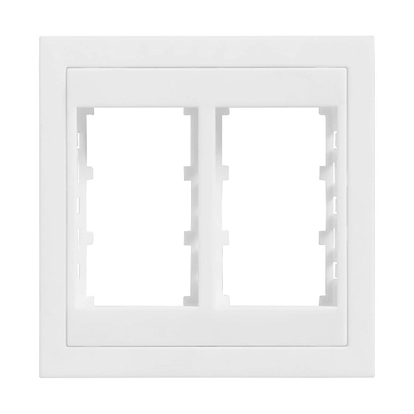 Placa 4x4 6 Módulos Com Suporte Branco Fosco - Ekron