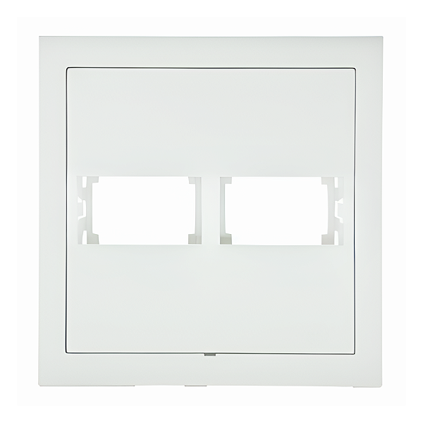 Placa 4x4 2 Módulos Com Suporte Branco Fosco - Ekron