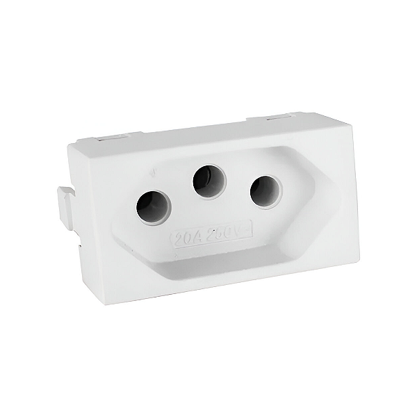 Módulo - 1 Tomada 2P+T10A Branco Fosco - Ekron