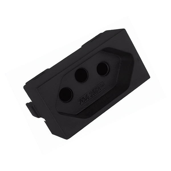 Módulo - 1 Tomada 2P+T 10A Preto Fosco - Ekron