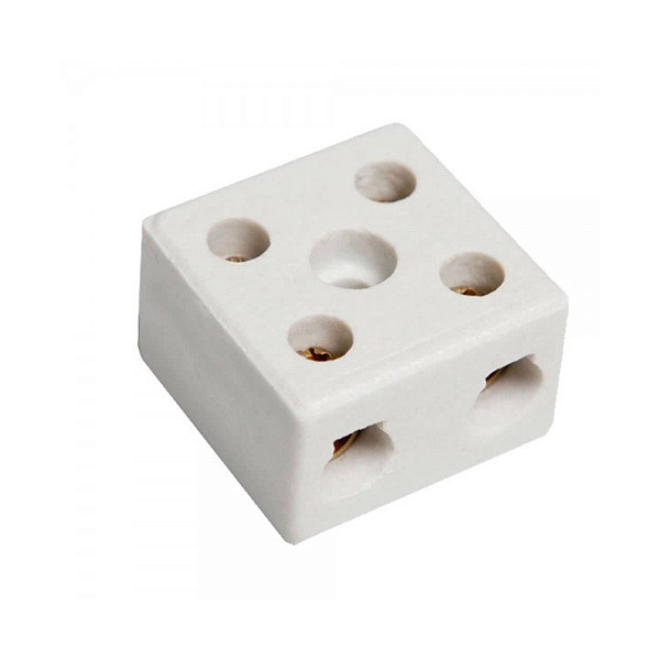 Conector Porcelana Bipolar 16mm Clemente