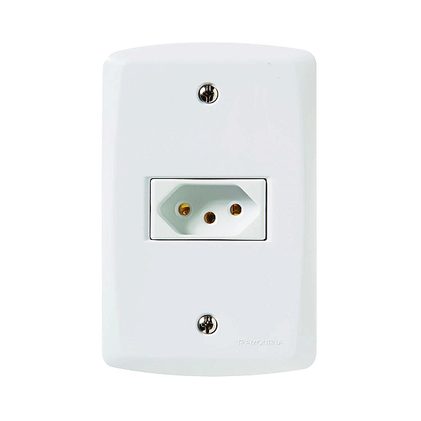 Conjunto 4x2 1 Tomada 2P+T 10A Linha Lux 2 Tramontina
