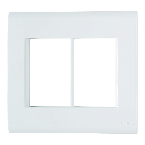 Placa Com Suporte 4x4 6P Linha Liz Branca Tramontina