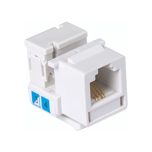 Tomada Telefone RJ11 Sistema Modular Branca Tramontina