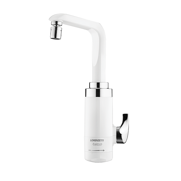 Torneira Eletrônica Essence 220V/5500W Branco/Cromado Lorenzetti