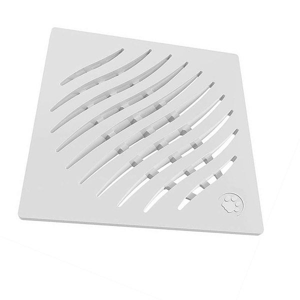 Tigre Grelha Ecológica Quadrada Branca 100mm