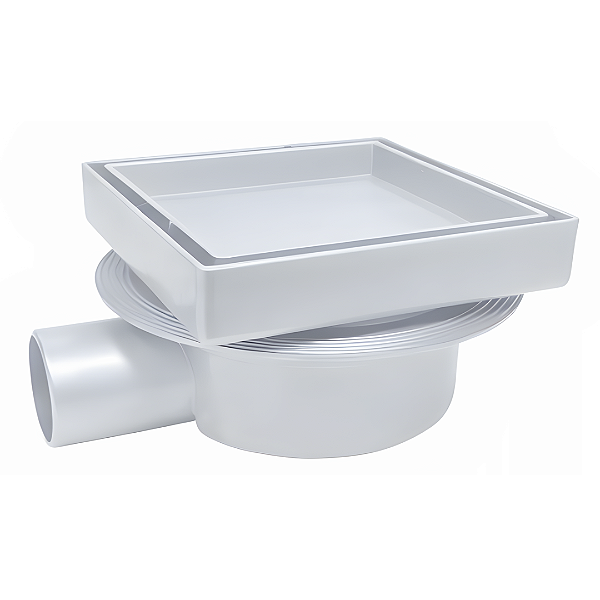 Ralo Sifonado Reversível ABS 13x13 Regulável Branco Odem
