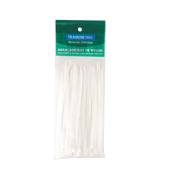 Abraçadeira Nylon 295x4,6mm Branca Tramontina