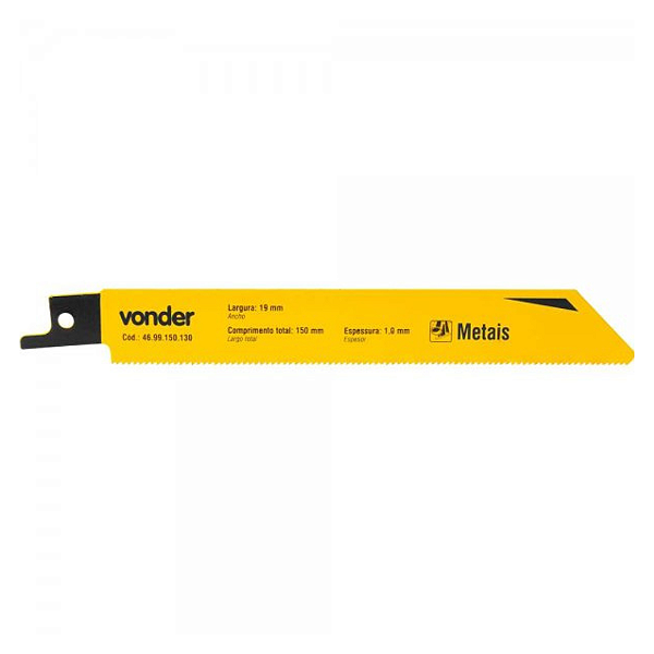 Lâmina Para Serra Sabre Metal com 2 Peças Vonder