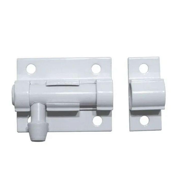 Trinco Universal Alumínio Branco 50mm Clemente