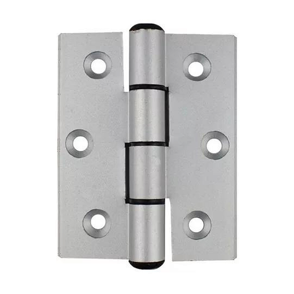 Dobradiça Alumínio Cromado 75x55mm 3 Peças Clemente