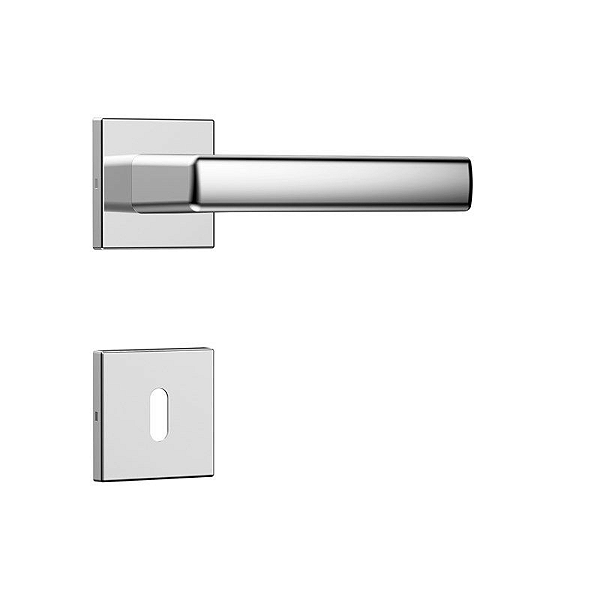 Fechadura Classic 3400 Inox Roseta Quadrada Interna Stam