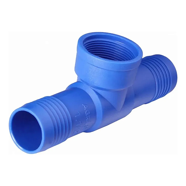 Tee Interno Polietileno 1.1/2 + Fortlev Adaptador Soldável Curto 25x3/4