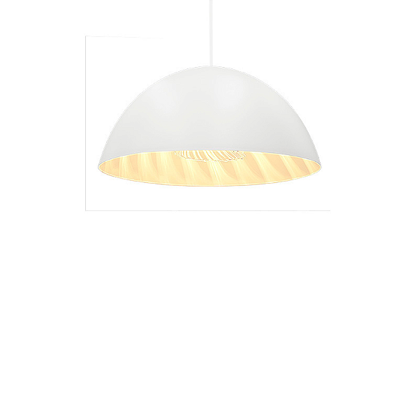Pendente Lisy 1xE27 Branco DER/01 1xE27 Taschibra