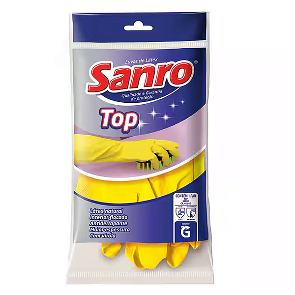 Luva Forrada Amarela (G) Sanro