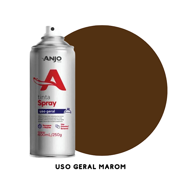 Tinta Spray Uso Geral Marrom 400ML Anjo