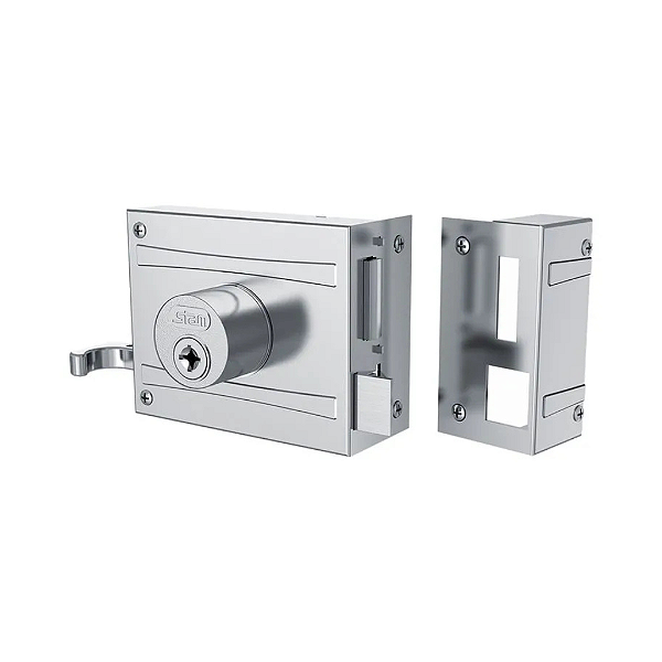 Fechadura Para Portão 701/100 Inox Com Acabamento Stam