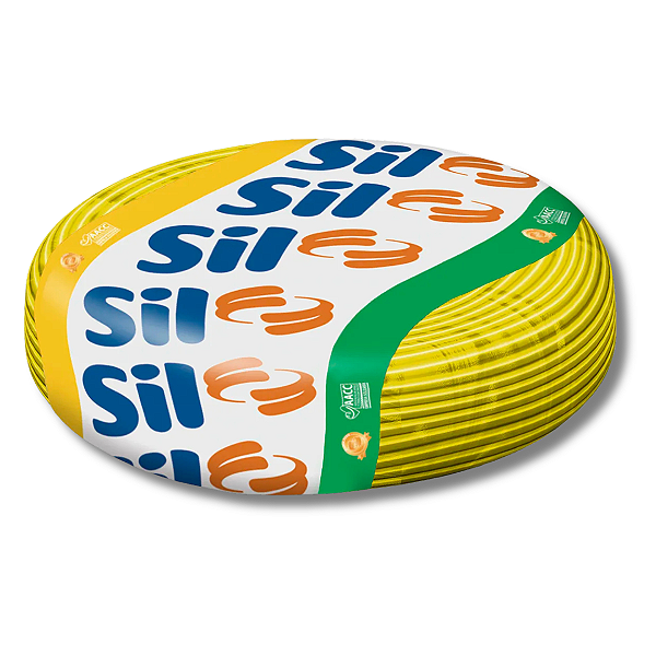 Cabo Flexível Sil 6,00mm Amarelo RL 100 Metros