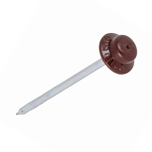 Kit Para Fixação 18 Pregos Ardox Para Telhas Vermelho Onduline