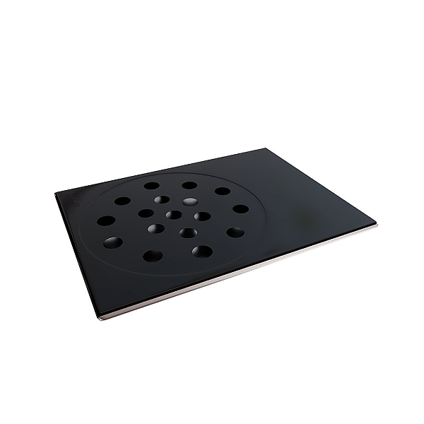 Ralo Box Quadrado 10x14 Preto Estrela