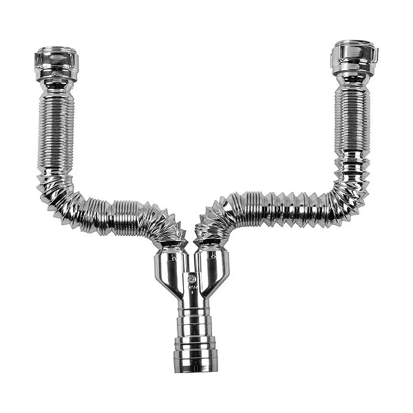 Sifão Duplo Universal Cromado - SDU2 Astra