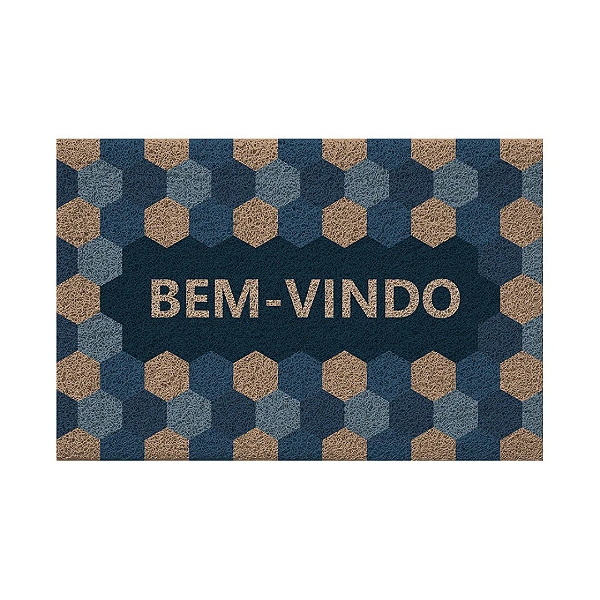 Capacho Vinilico 60x40cm Bem-Vindo Uzoo