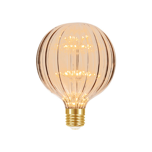 Lâmpada Led Fireworks Vintage G125 Ambar Taschibra