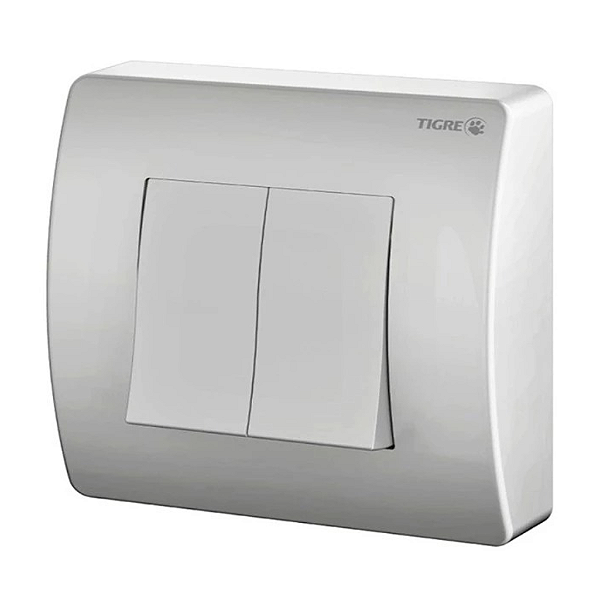 Acabamento Flux Válvula Descarga Cinza (A-3653-CZ-CR) Tigre