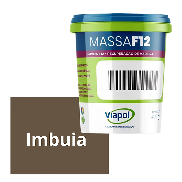 Massa F12 Imbuia 400grs Viapol