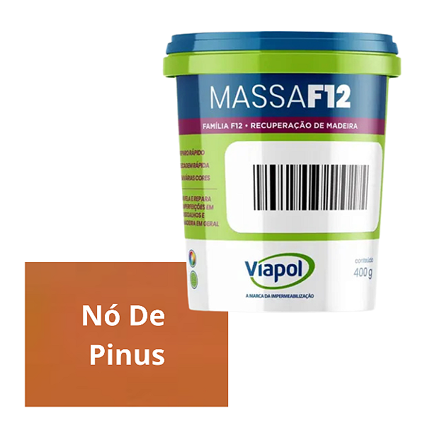 Massa F12 Nó de Pinus 400grs Viapol