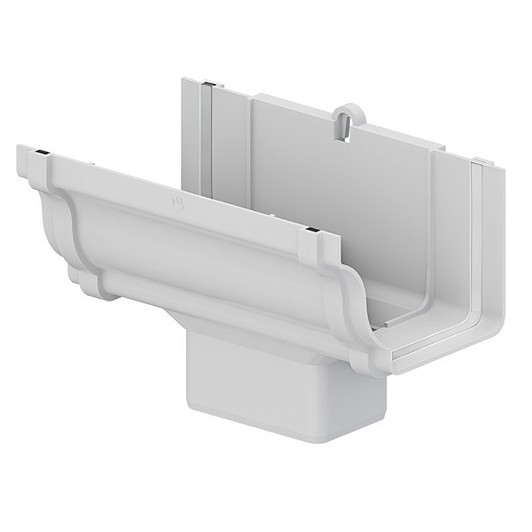 Bocal Retangular Aquapluv Style Branco CB Tigre