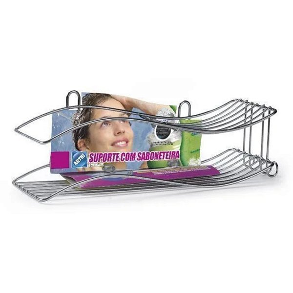 Prateleira Para Shampoo Onda 1 Andar Cromado 1562 Arthi