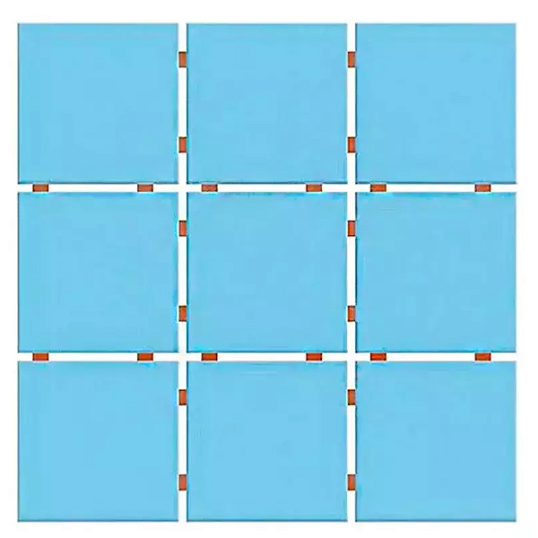 Revestimento Fachada 10X10 TLD Azul Céu CX2,07MT2 - Ceral