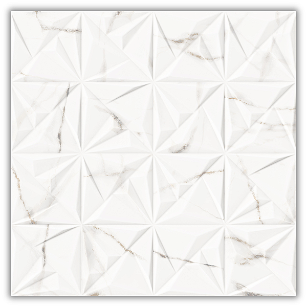 Porcelanato Calacata AR72049 AC RET 72X72 CX1,55MT2 - Via Rosa