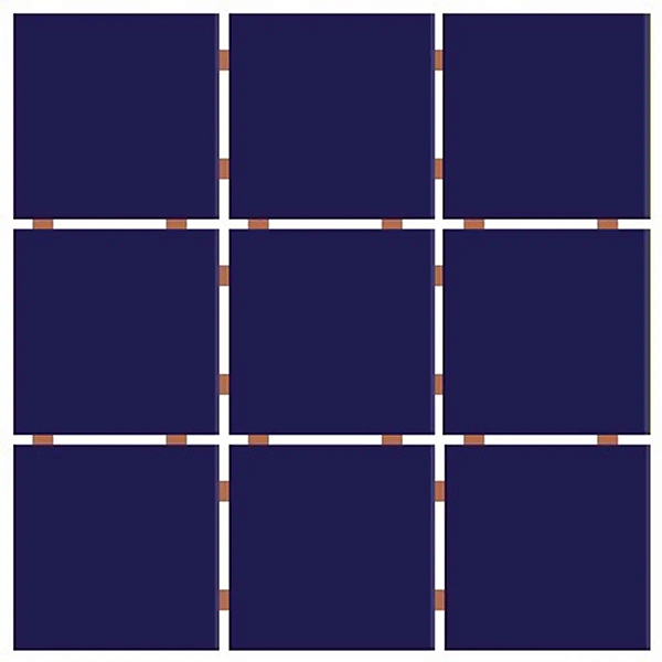 Revestimento Fachada 10X10 TLD Azul Cobalto CX2,07MT2 - Ceral