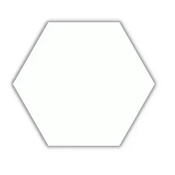 Revestimento Fachada hexagonal White CX1,02MT2 - Ceral
