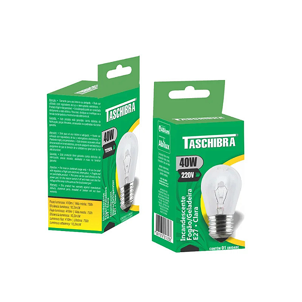 Lâmpada Inc Gel/Fogão 40W 220V Taschibra