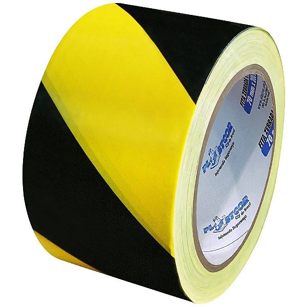 Fita Zebrada Plastcor 70X200 AM/PT Plastcor