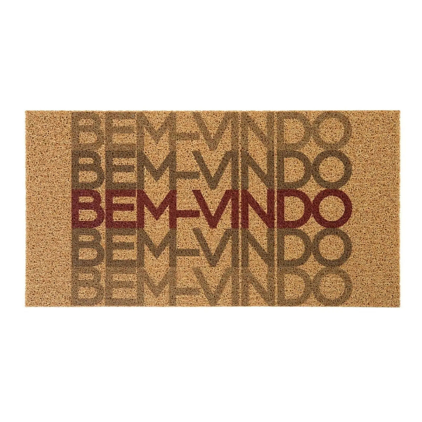 Capacho Vinil Terral Bem Vindos Degrade 40X75cm Kapazi
