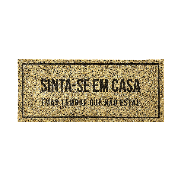 Vinil Long Sinta-se Em Casa 30x70cm Kapazi