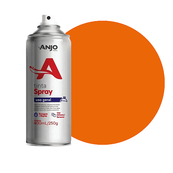 Tinta Spray Agrícola Laranja Jacto 400ML Anjo