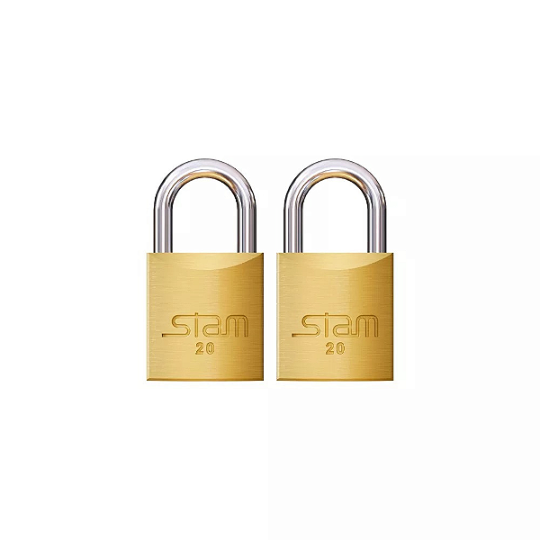 Cadeado 20mm - Zamac Latão Maciço Par Enc Stam