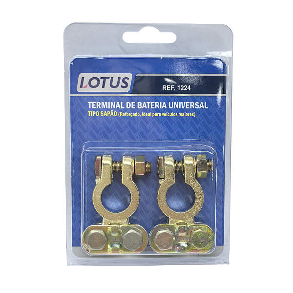 Kit 2 Terminal Bateria Universal Sapão 100/10 (1224) Lotus