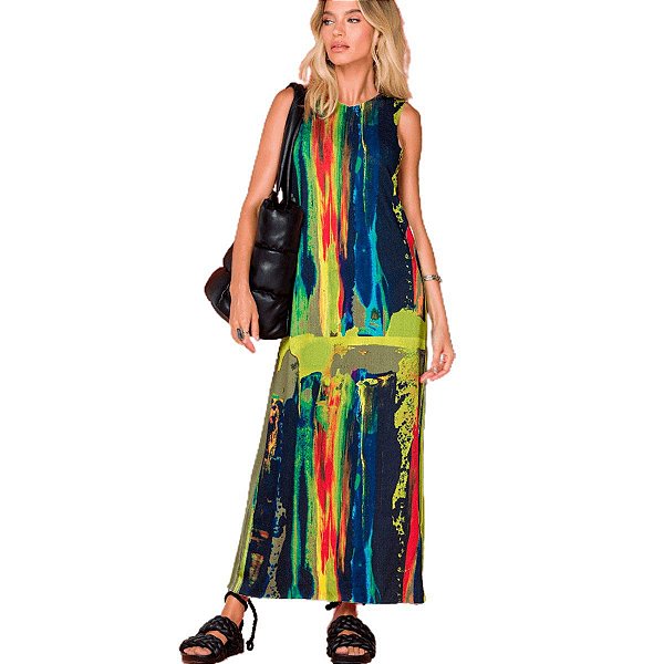 Saída de Praia Vestido De Chelles Malha Tricô SP0920BQ