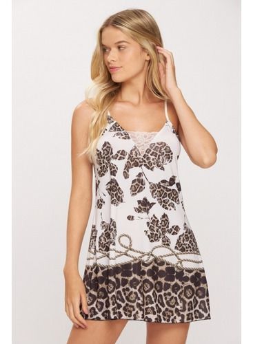 Camisola Recco Microfibra Com Renda 14438