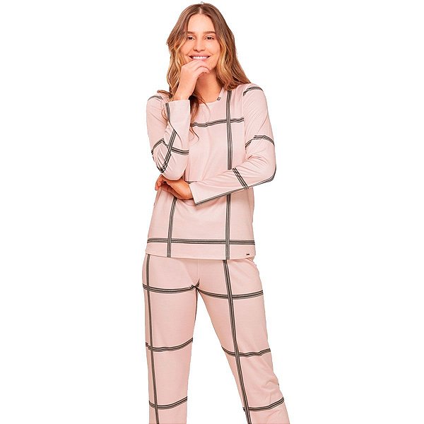 Pijama Recco, Longo, Confort, Flanelado, 14609